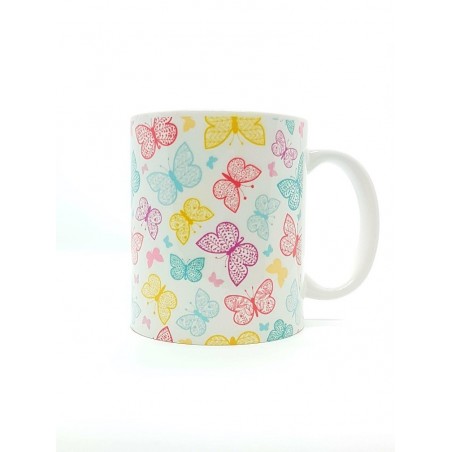 Mug - Papillons dentelles