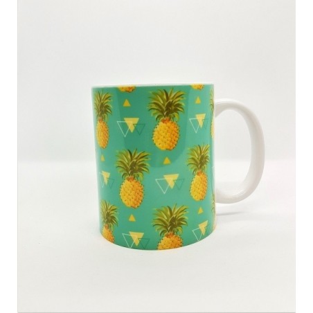 Mug - Ananas fond vert