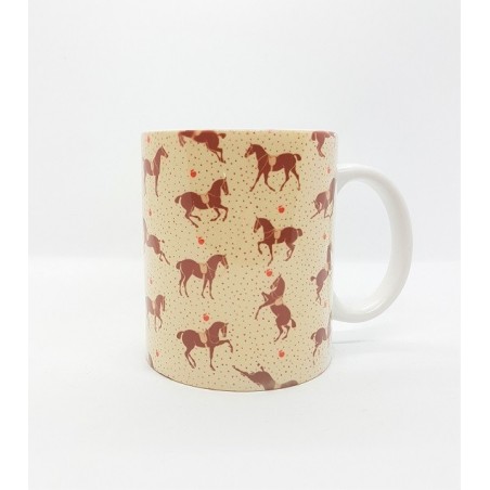 Mug - Cheval fond beige