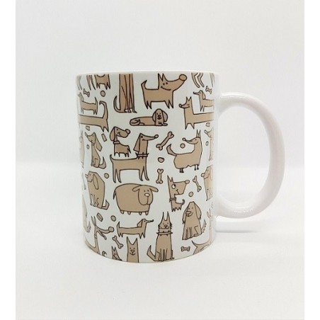 Mug - Chiens beige
