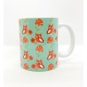 Mug - Hiboux/Chouettes fond bleu