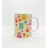 Mug - Hiboux/Chouettes fond beige