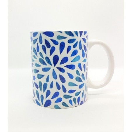 Mug - Pétales bleu