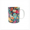 Mug - Poissons multi fond bleu