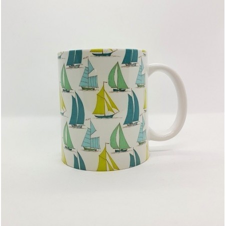 Mug - Bateaux bleu