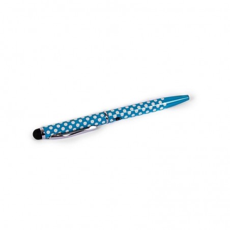 Stylo tactile à pois Bleu - Catwalk