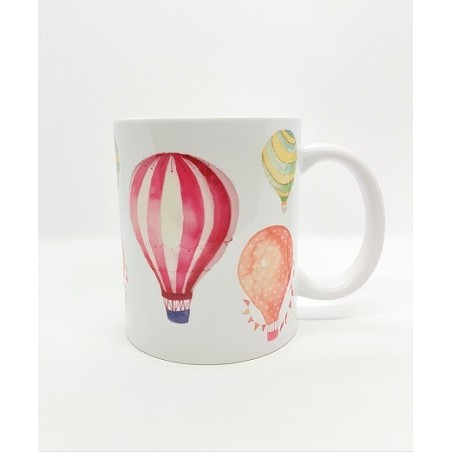 Mug - Montgolfière fond blanc