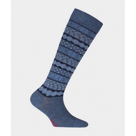 Chaussettes kids mi-bas 43703 Bleu - Labonal