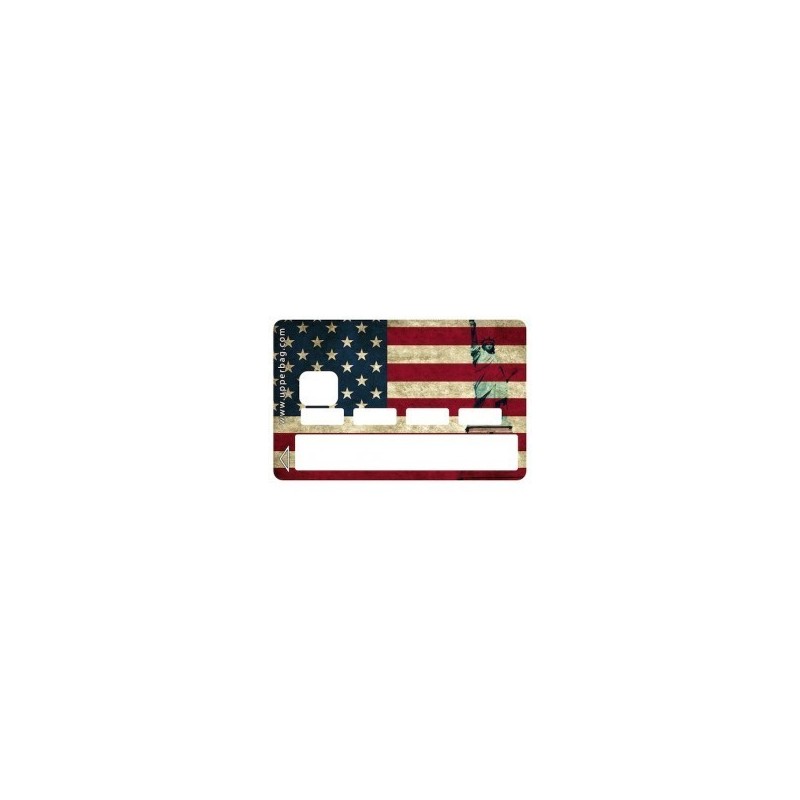 Sticker CB USA Flag Vintage - Upper&Co