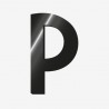 Lettre adhesive "P" - Legami