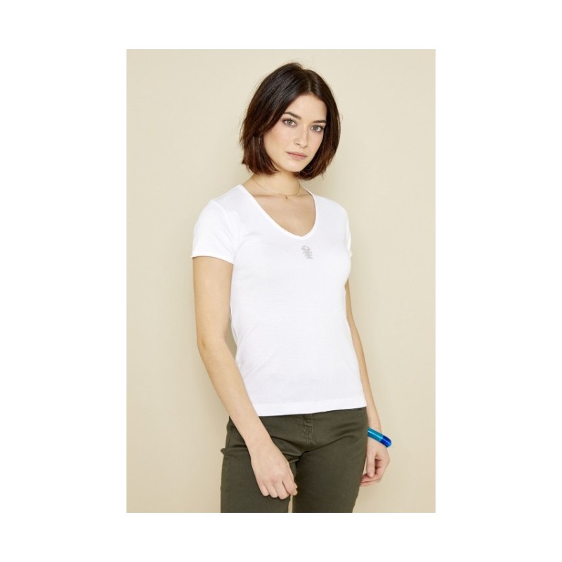 T-shirt blanc DTS060 - Diplodocus