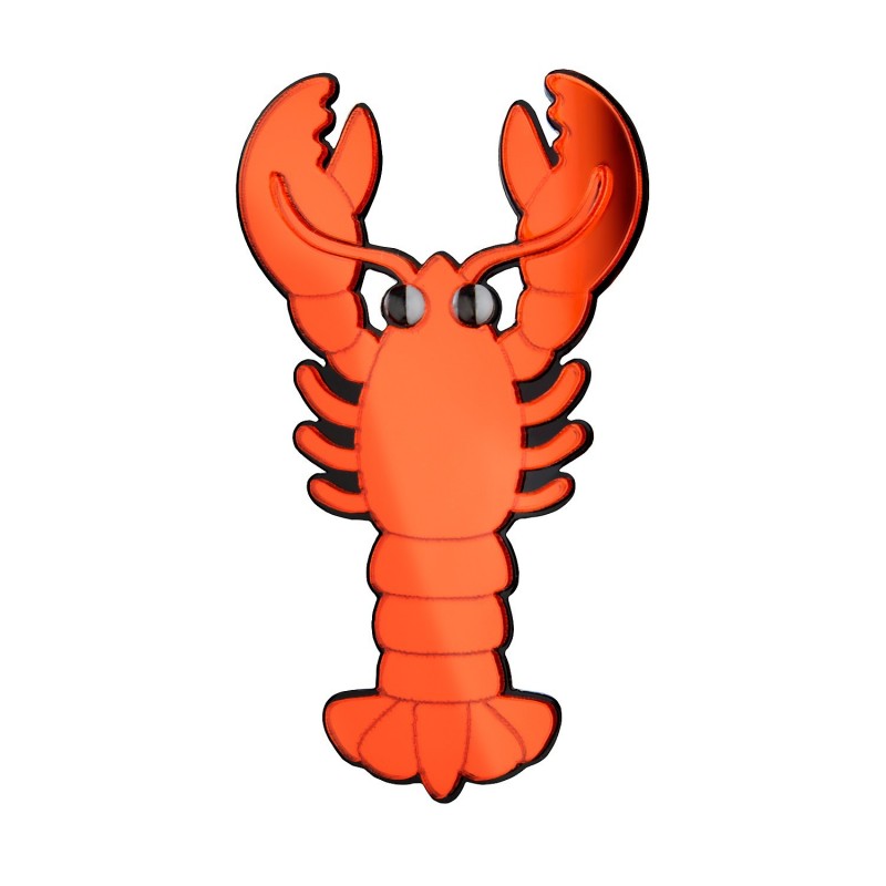 Monolama-broche-Lobster-Homard-rouge