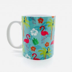 Flamant Rose Fond Bleu- Jaines & Co - Achat en ligne - Jaines