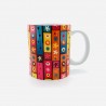 Mug - Flamant Rose Fond Bleu