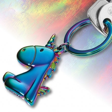 Porte-clés/ Bijoux de sacs LICORNE arc-en-ciel - Troika