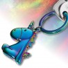 Porte-clés/ Bijoux de sacs LICORNE arc-en-ciel - Troika