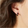 Boucles d'oreille créole Bleu nuit - bangle up