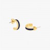 Boucles d'oreille créoles Bleu nuit - bangle up