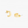 Boucles d'oreille créole Blanc sable - bangle up