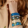 Bracelet Bagheera Bleu canard - bangle up
