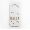 Plaque de porte personnalisable COEUR Blanc - Vintiun