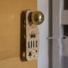 Plaque de porte personnalisable COURONNE Bois - Vintiun