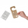 Plaque de porte personnalisable COEUR Bois - Vintiun