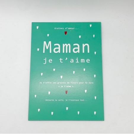 Carte de voeux avec graines de trèfles - Lulu création - Achat en ligne - Jaines
