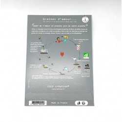 Carte à graines de trèfles - Lulu création