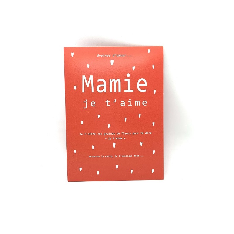 Carte à graines de trèfles Mamie - Lulu création