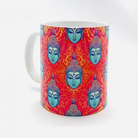 Mug Namaste rouge - Tasses décorées - Achat en ligne - Jaines