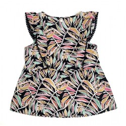 Top imprimé TP02 Tropical black - Lola Espeleta