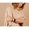 Bracelet Gaya Blanc Sable - bangle up