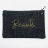 Pochette BEAUTE Noir - Lulu en Provence