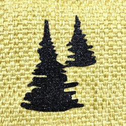 Vide poche Sapins Jaune - L'Atelier de la Varangue