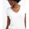Top col V LIBA013 Blanc - Surkana