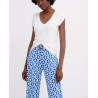 Top col V LIBA013 Blanc - Surkana