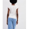 Top col V LIBA013 Blanc - Surkana
