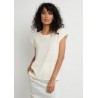 Top uni TOPSA Ecru - Made in sens
