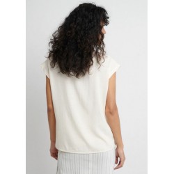 Top uni TOPSA Ecru - Made in sens