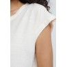 Top uni TOPSA Ecru - Made in sens