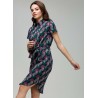 Robe chemise imprimée S7820 - 4 Funky Flavours