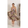 Robe longue imprimée 1307 Lila - See the moon