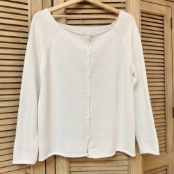 Pull/Gilet réversible B4106 Blanc - Le Petit Baigneur