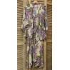 Robe longue imprimée 1307 Lila - See the moon