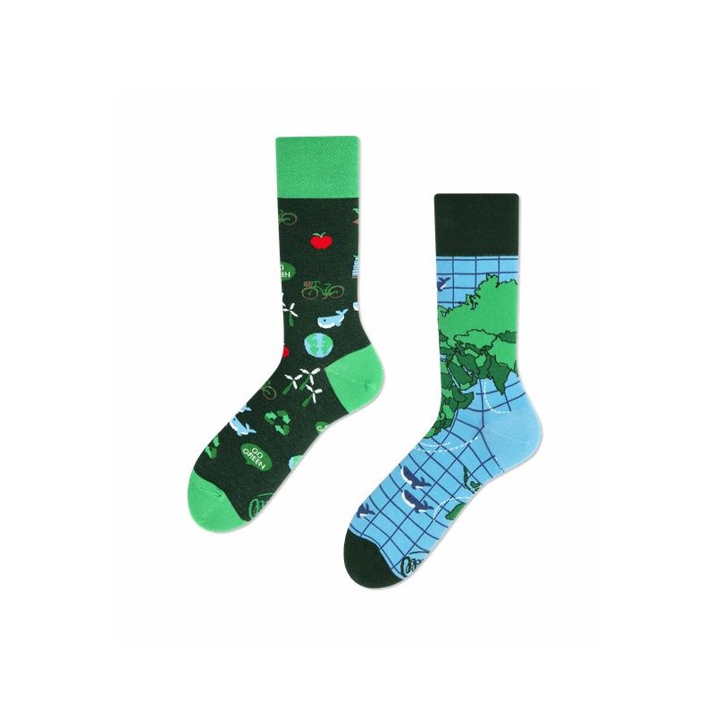 Chaussettes dépareillées SAVE THE PLANET - Many Mornings