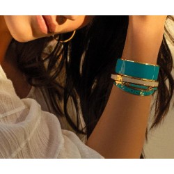 Bracelet JUDE Bleu lagon - bangle up