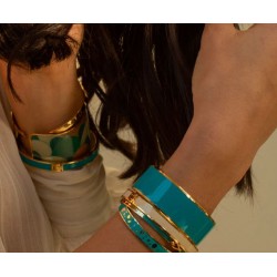 Bracelet JUDE Bleu lagon - bangle up