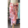 Foulard imprimé NATE221 Rose - Surkana