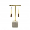 Boucles d'oreilles Longue Ecrue - Little-Bird and Co